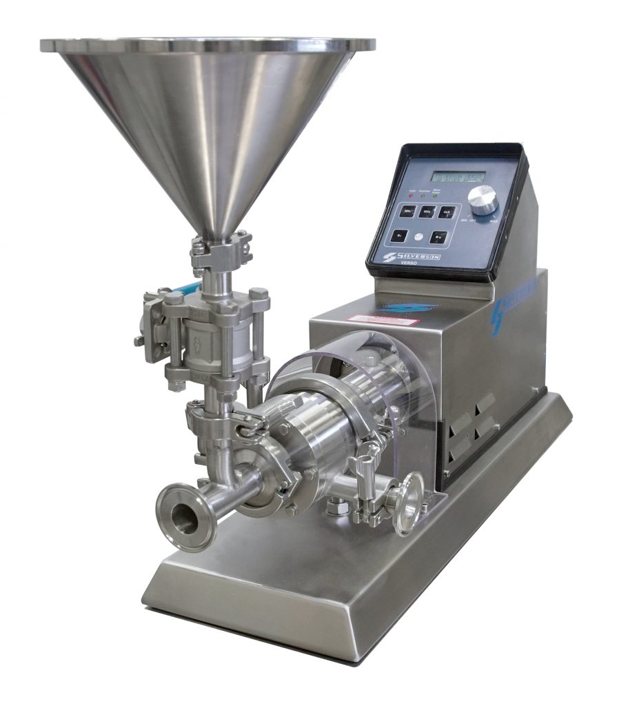 Laboratory powder/liquid mixer from Silverson Machines Process Engineering Control & Manufacturing